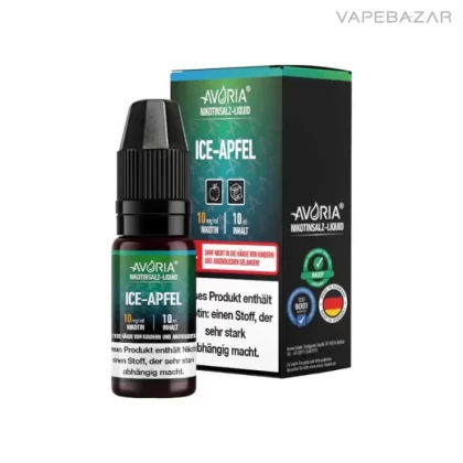 Avoria Nikotinsalz Liquid – Ice Apfel - 10mg/ml, 20mg/ml