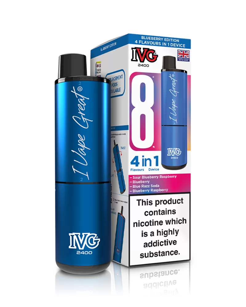 IVG 2400 4-in-1 Pod Kit - Blueberry Edition - Image 2