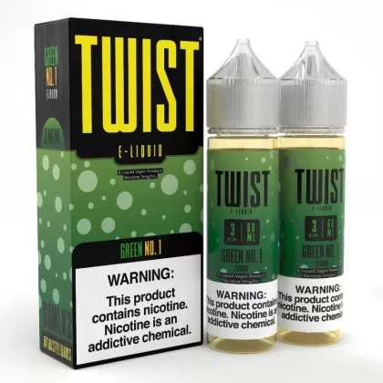 Twist e-Liquids Green No. 1 eJuice - 120mL (2x60mL); Vape Product, Vape Product