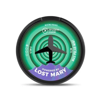Max Polar Mint Airplane Mode Nicotine Pouches by Lost Mary - Vape Product, Vape Product