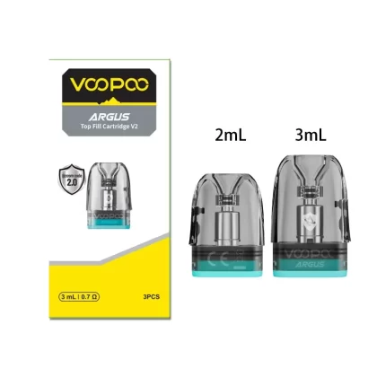VOOPOO Argus Top Fill V2 Pod Cartridge (3pcs/pack) - Vape Product; 0.4Ω / 0.6Ω / 0.7Ω / 0.8Ω