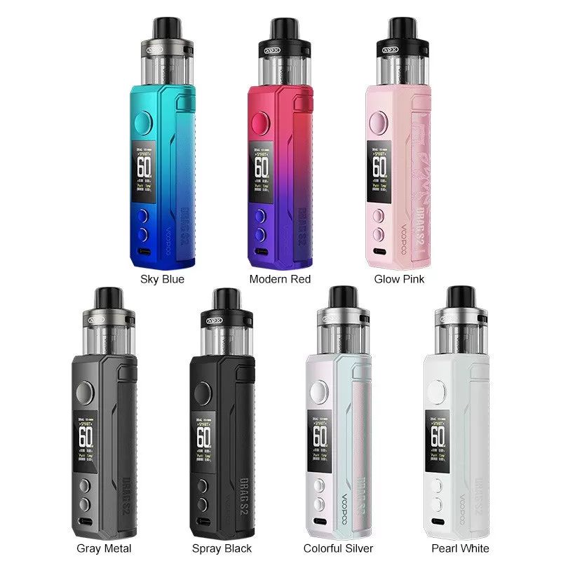 VOOPOO Drag S2 Kit 60W - Glow Pink - Image 2