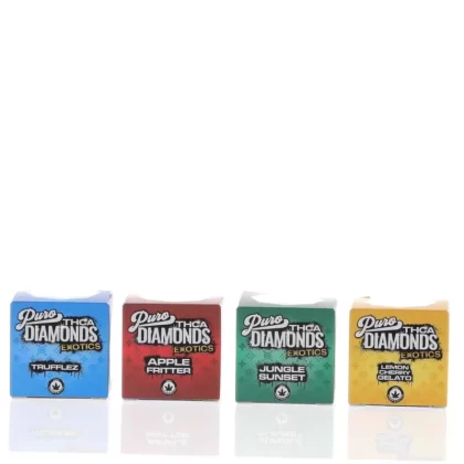 Puro THC-A Diamond Dabs – 2000mg - Strain#Apple Fritter>Jungle Sunset>Lemon Cherry Gelato>Trufflez