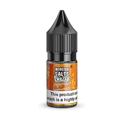 MANGO CHILLED NICOTINE SALT E-LIQUID BY MOREISH SALTS - Nicotine Strength#10ml Bottle - 10mg Nicotine>10ml Bottle - 20mg Nicotine