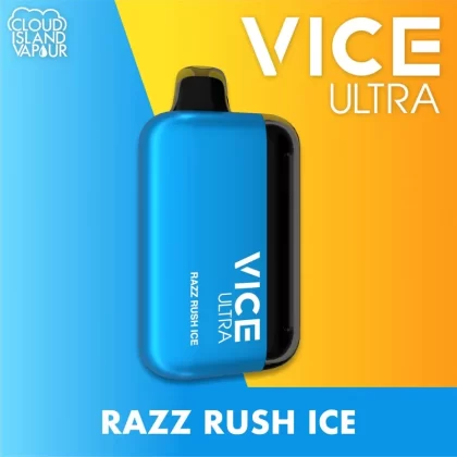 VICE ULTRA 60K Disposable Vape – Razz Rush Ice - Strength#20mg