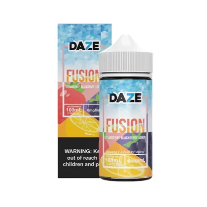 Strawberry Blackberry Lemon Iced by 7Daze Fusion 100mL - 6MG