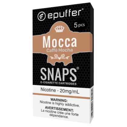 SNAPS E-CIG MOCCA CARTS 5-PACK