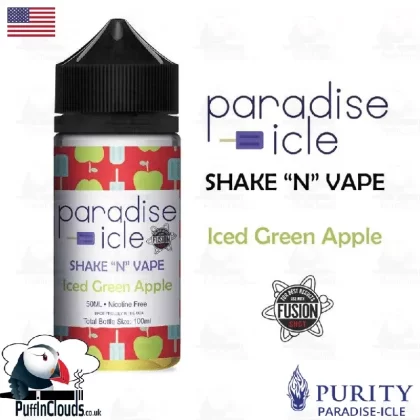 Paradise-Icle Iced Green Apple Shake n Vape E-Liquid (50ml 0mg)
