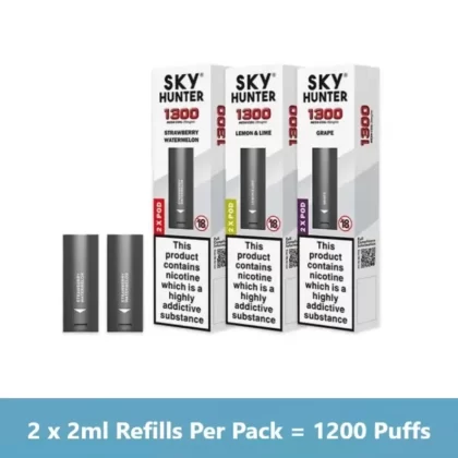 Sky Hunter Twist Slim Prefilled Pod Cartridges – Pack of 2