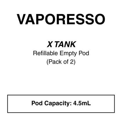 Vaporesso X Tank Pod - Gunmetal, Silver