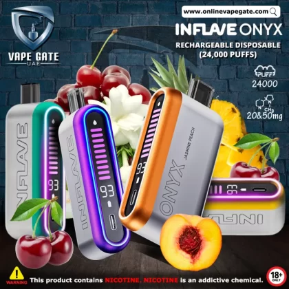 Inflave Onyx Rechargeable Disposable Vape (24,000 Puffs) - Kiwi Passionfruit Guava / 50 mg
