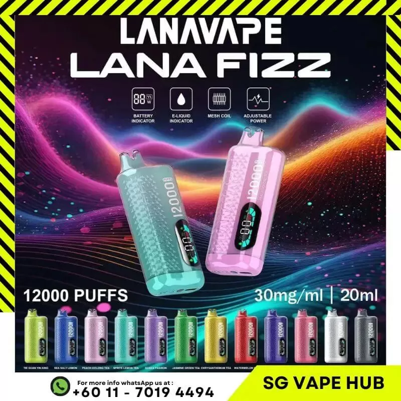 LANA FIZZ 12,000 Puffs - Cold Lychee - Image 2