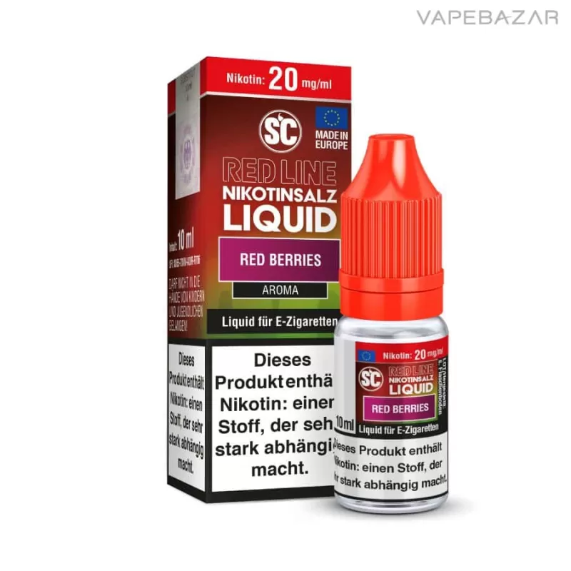 SC Red Line Nikotinsalz Liquid – Red Berries - Vapebazar