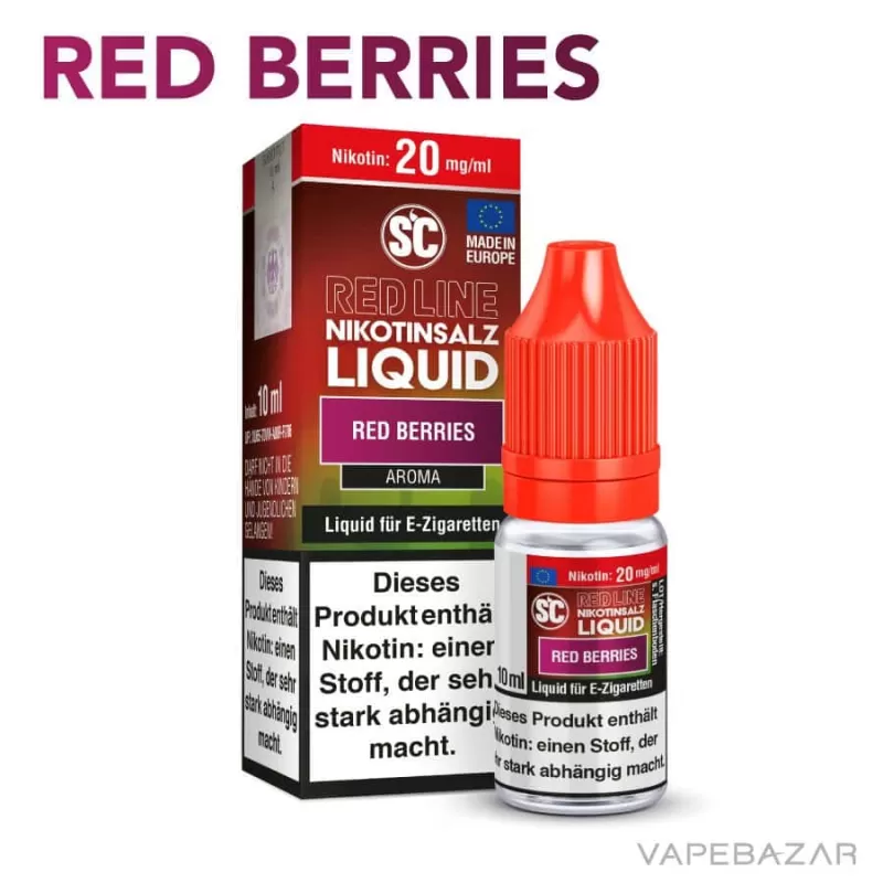 SC Red Line Nikotinsalz Liquid – Red Berries - Vapebazar - Image 2