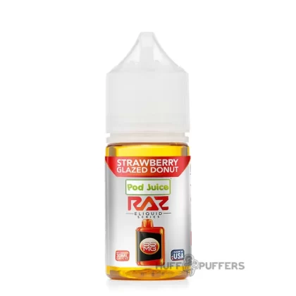 Pod Juice X Raz Salt – Strawberry Glazed Donut 30mL - Vape Product, Vape Product
