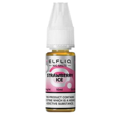 Elfliq Strawberry Ice Nic Salt E-Liquid - Vape Product, Vape Product