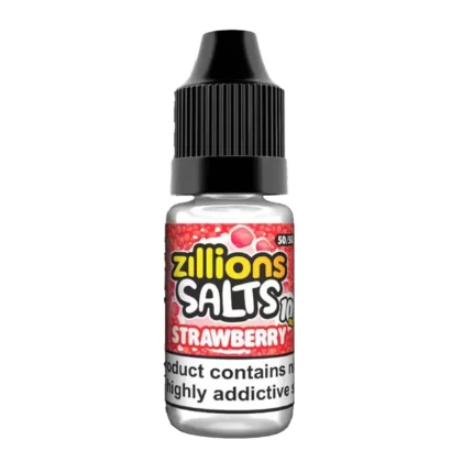 Zillions Salts Strawberry Nic Salt Vape Juice - 10 Pack - Strength 10mg