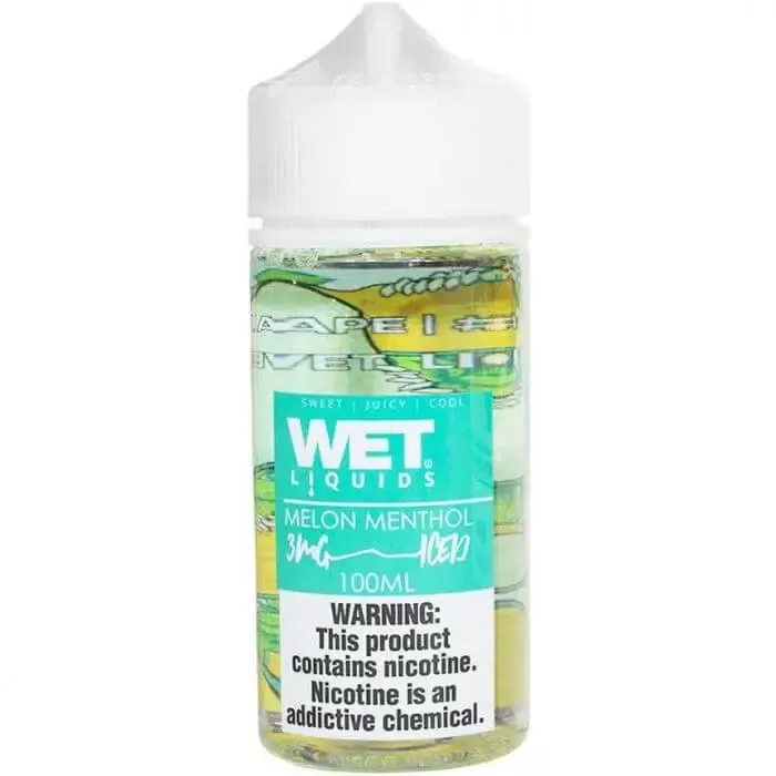 WET LIQUIDS Melon Menthol Ice E-liquid -100ml - Vapebazaar Pk - Image 2