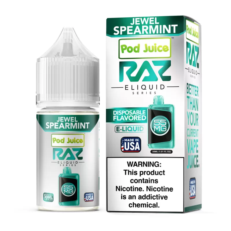 Pod Juice X RAZ Salt - Jewel Spearmint - 30ML E-Liquid