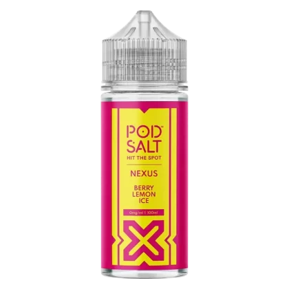 Pod Salt Berry Lemon Ice 100ml Vape Juice By Nexus - Nic Shots#0 Nic Shots>1 x 18mg Nic Shot>2 x 18mg Nic Shots