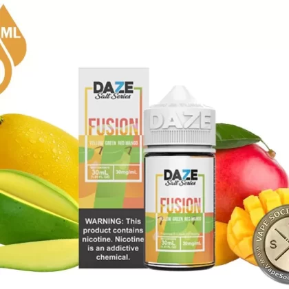 Yellow Green Red Mango 7 Daze Fusion Salt 30ml