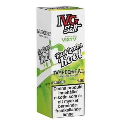 IVG Salt Kiwi Lemon Kool 10ml 20mg – vape juice med nikotinsalt - Yes / IVG / 20mg / 10ml / 50/50