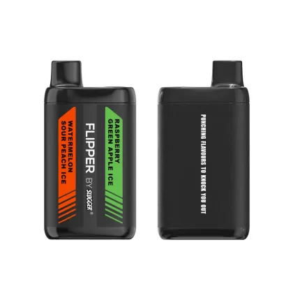 Watermelon Sour Peach Ice + Raspberry Green Apple Ice – Flipper 12000 puffs By Slugger - Vape Product