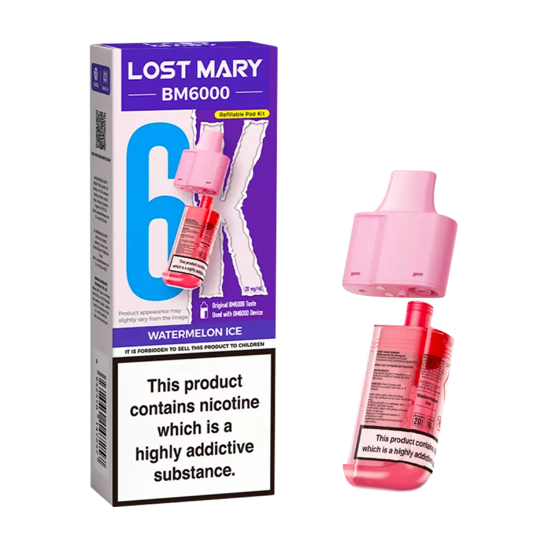 Watermelon Ice Lost Mary BM6000 Refill Pack - Ecigwizard