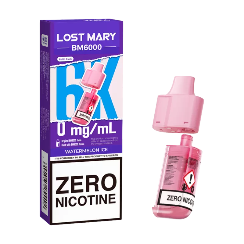 Watermelon Ice Lost Mary BM6000 Refill Pack - Ecigwizard - Image 3