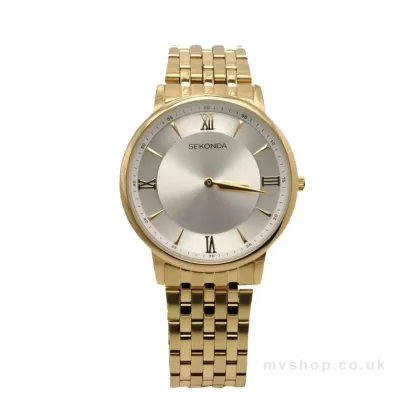 Sekonda 1337 Gents Analogue Gold Tone Stainless Steel Bracelet Watch