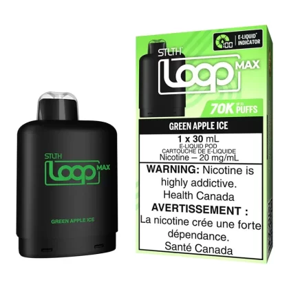 STLTH Loop Max E-Liquid Pod Pack – Green Apple Ice 30ml