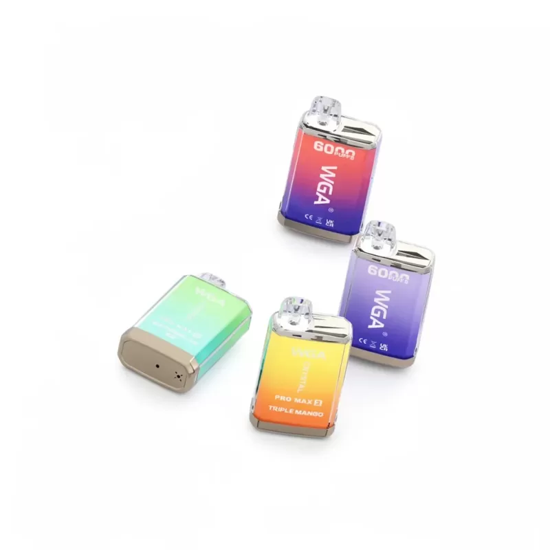 WGA Crystal 6000 Puffs Disposable Vape – 2% Nicotine - Random Flavors(fast Delivery), 10 Pieces Per Box, Choose Your Flavors.(Contact Us); 2-nicotine - Image 2