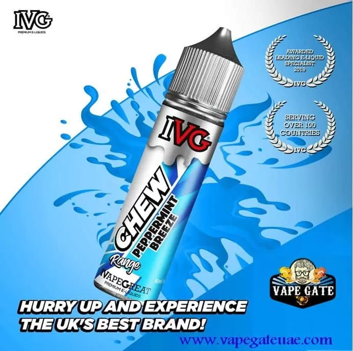 Chew Peppermint Breeze 60ml E juice by IVG - 3 mg / 60 ml - Image 3