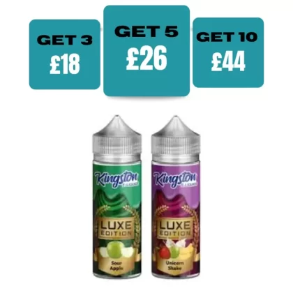 Kingston Luxe Edition 100ML E-Liquid Shortfill - Mad Blue / No