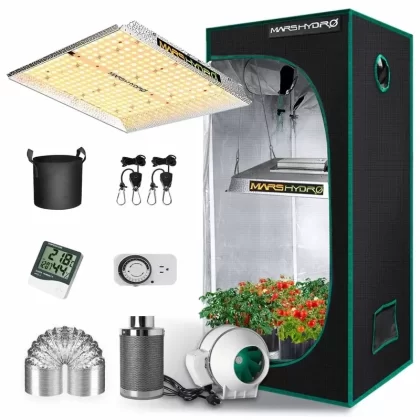 Mars Hydro TS1000 LED Grow Light and 2.3×2.3 Indoor Full Grow Tent Kit - Wattage#150W (7841A9)
