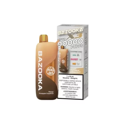 Bazooka 90K Mango Pineapple Grapefruit Disposable Vape