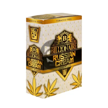 Billionaire Hemp Wraps 25 packs of 2, Russian Cream - Ejuicewarehouse
