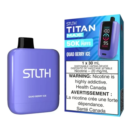 STLTH Titan Max Disposable Vape Device - Quad Berry Ice - 20mg/ml