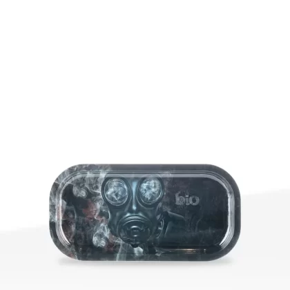 BIO Glass Rolling Tray | ‘Gas Mask’ | Various Sizes – Metal