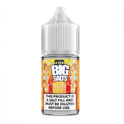 Big Salts Fizzy Orange Ice – 20ml Salt Fills E Liquid - 5mg Nic Strength Including Blue Salt Shots, 10mg Nic Strength Including Pink Salt Shots; Vape Product, Vape Product