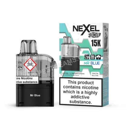 Nexel Thunder 15K Mr Blue Pods - Vapestreams Co