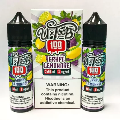 Sale $12.50 – U TooB 100 Grape Lemonade 2x 60ml (120ml) Vape Juice