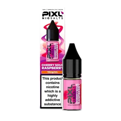 Pixl Cherry Sour Raspberry Nic Salt E-Liquid - 10 Pack