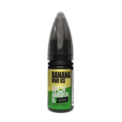 Banana Kiwi Ice Nic Salt E-Liquid Bar Edition by Riot Squad (10ml) - 5mg