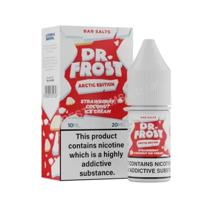Dr Frost Arctic Edition Strawberry Coconut Ice Cream Nic Salt E-Liquid - Vapestreams Co