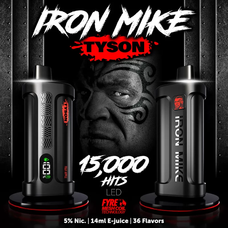 Tyson 2.0 Iron Mike 15K Disposable Device - 15,000 Puffs - Mint Berry