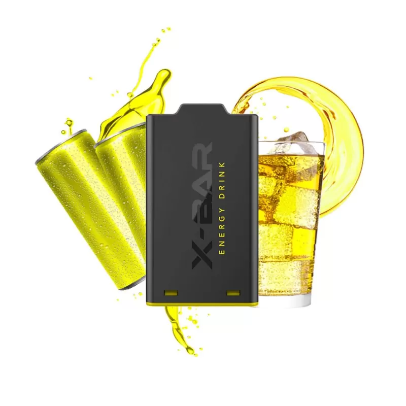 X-Bar – X-Shisha – Pod – Energy Drink (0mg/ml – Nikotinfrei) - X-Bar / Propylenglykol / pflanzliches Glycerin / Aromastoffe - Image 2