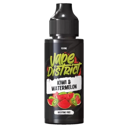 Kiwi & Watermelon by Vape District 100ml - NIC SALT SHOTS (+£1.99)
