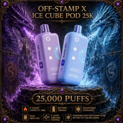 Off-Stamp X Ice Cube Pod 25K - Strawberry Cereal Donut Milk (BLK Series)