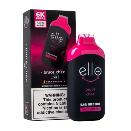 ELLO PLUS BY BLVK BRUCE CHEE DISPOSABLE 6000PUFF VAPE